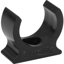 20mm PVC Spring Clip Saddle Black - 56799 - from Toolstation