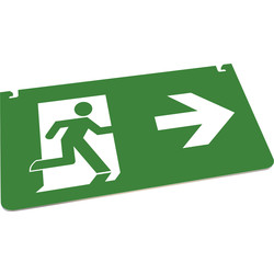 Integral LED Integral LED Multi-Fit IP20 LED 26m Emergency Exit Sign Legend Arrow Right - 56847 - from Toolstation