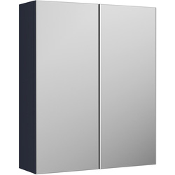 nuie Arno Mirrored Cabinet 600mm Midnight Blue