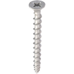 Exterior-Tite Exterior-Tite Pozi Countersunk Outdoor Screw - Silver 4.5 x 50mm - 56984 - from Toolstation