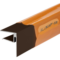 Alukap-XR 16mm End Stop Bar Brown 2.4m