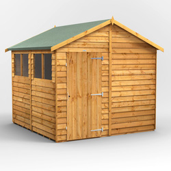 Power / Power Overlap Apex Shed 8' x 8'