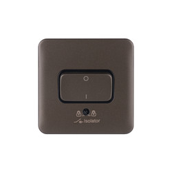 Schneider Electric Lisse Mocha Bronze Screwless 10A Isolator Switch