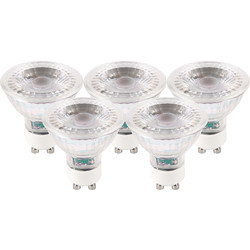 Meridian Lighting / LED Glass GU10 Lamp 5W Warm White 345lm
