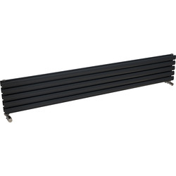 Ximax / Ximax Bristol Double Horizontal Designer Radiator 294 x 1800mm 3379Btu Anthracite