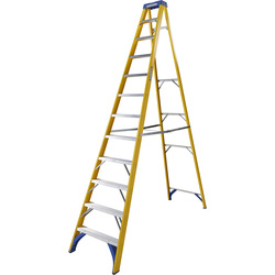 Werner Fibreglass Swingback Step Ladder 12 Tread