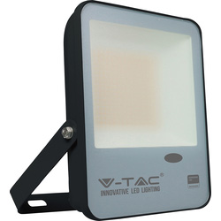 V-TAC IP65 LED Photocell Sensor Floodlight with Samsung Chip 30W Black 3000lm 6500K