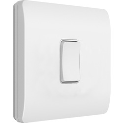 Culina Single Kinetic Slim Grid Switch Dimmable White