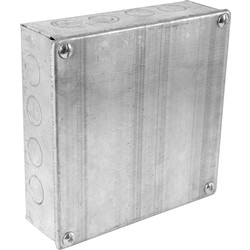 Metal Box with Knock Outs 6 x 6 x 2" - 57971 - from Toolstation