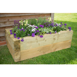 Forest Forest Garden Sleeper Raised Bed 40cm (h) x 130cm (w) x 70cm (d) - 58150 - from Toolstation