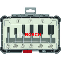 Bosch Straight 1/4" Shank Router Bit Set 