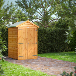 Power / Power Overlap Apex Shed 4' x 4' No Windows