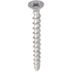 Exterior-Tite Exterior-Tite Pozi Countersunk Outdoor Screw - Silver 4.0 x 25mm - 58359 - from Toolstation