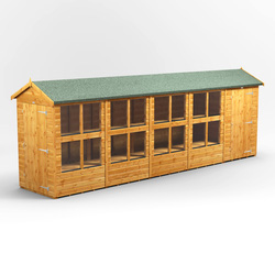 Power Apex Potting Shed Combi including 4ft Side Store 20' x 4'