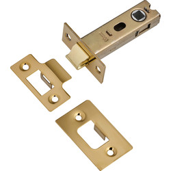 Premium Sprung Bolt Through Tubular Mortice Latch 76mm Electro Brass - 58386 - from Toolstation