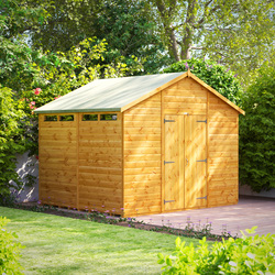 Power Security Apex Shed 8' x 10' Double Doors