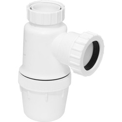 Fixed Height Anti-Vacuum Bottle Trap with 76mm Seal 38mm Inlet / 32mm Outlet