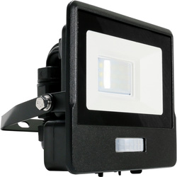 V-TAC / V-TAC IP65 LED PIR Sensor Floodlight with Samsung Chip 10W Black 735lm 6500K