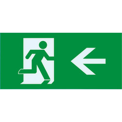 Integral LED Integral LED Slimline IP20 LED Emergency Exit Sign Box 3.3W 60lm with Left Legend 34m View - 58596 - from Toolstation