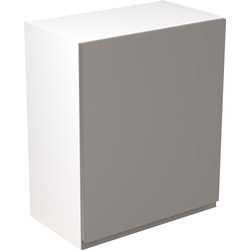 Kitchen Kit Flatpack J-Pull Kitchen Cabinet Wall Unit Super Gloss Dust Grey 600mm