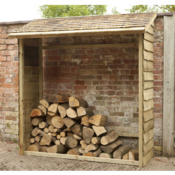 Forest / Forest Garden Wall Log Store 195cm (h) x 183cm (w) x 84cm (d)