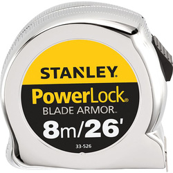 Stanley Micro Powerlock Tape Measure 8m/26'