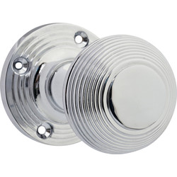 Designer Levers Beehive Mortice Knob Polished Chrome - 58885 - from Toolstation