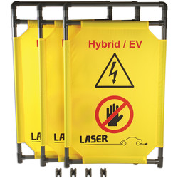 Laser Hybrid/EV Folding Safety Barrier 
