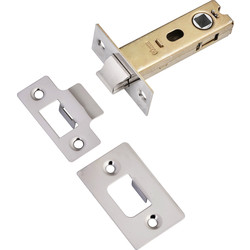 Premium Sprung Bolt Through Tubular Mortice Latch 76mm Polished - 58911 - from Toolstation