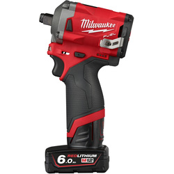 Milwaukee M12 FIWF12-622X FUEL 1/2" Impact Wrench with Friction Ring 1 x 6.0Ah, 1 x 2.0Ah