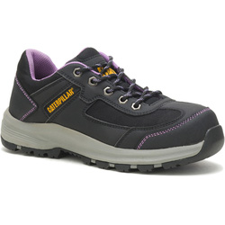 CAT / Caterpillar Women's Elmore Safety Trainers Black/Lilac Size 4