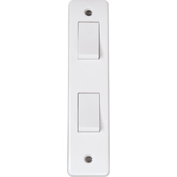 Scolmore Click / Mode 10AX Architrave Switch 2 Gang