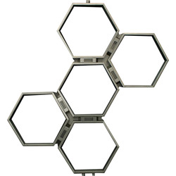 Aeon / Aeon Honeycomb Designer Radiator 840 x 785mm Btu 1110 Brushed Stainless Steel