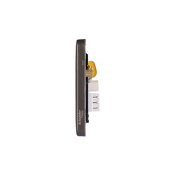 Schneider Electric Lisse Mocha Bronze Screwless Telephone Socket