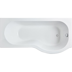 Nuie / nuie P Shaped Shower Bath with Panel and Leg Set 1700mm Right Hand