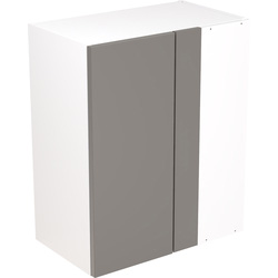 Kitchen Kit Ready Made Slab Kitchen Cabinet Wall Blind Corner Unit Ultra Matt Dust Grey 600mm