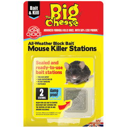 The Big Cheese All Weather Block Bait Mouse Killer Stations