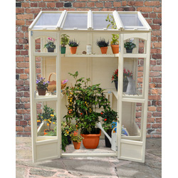 Forest Garden Victorian Tall Wall Greenhouse with Auto Vent 5' x 2.5'