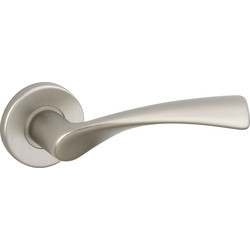 Urfic PRO5 Lyon Lever On Rose Handle Satin Stainless Steel Effect
