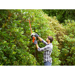 Black & Decker 500W 55cm Electric Hedge Trimmer with Saw Blade