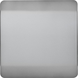 Trendiswitch Brushed Steel Blanking Plate 1 Gang