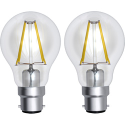Meridian Lighting LED Filament GLS Lamp 8W BC (B22d) 1030lm - 60668 - from Toolstation