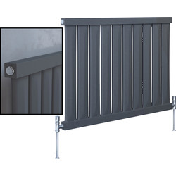 Kudox / Kudox Elmas Anthracite Designer Radiator 600 x 810mm 1911Btu