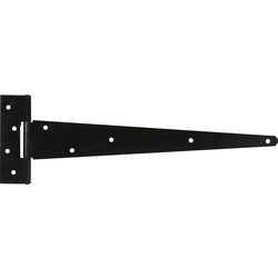 GateMate GateMate Premium Black Strong Tee Hinge 450mm Black on Galvanised - 60773 - from Toolstation