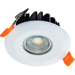 Integral LED Integral LED Integrated Fire Rated IP65 Dimmable WarmTone Downlight 6W 450lm White - 61098 - from Toolstation