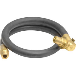 Gas Bayonet Cooker Hose 4ft NG Angled