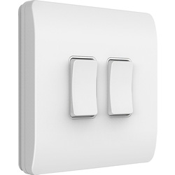 Culina Twin Kinetic Slim Grid Switch White