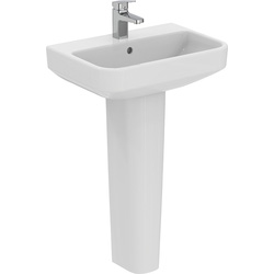 Ideal Standard i.life Compact Basin and Pedestal 55cm 1 Tap Hole