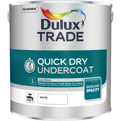 Dulux Trade / Dulux Trade Quick Dry Undercoat Paint White 2.5L