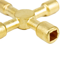 Rothenberger Brass Multi-Purpose 4 Way Key